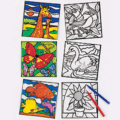 yellowmoon Colour-in Window Decorations