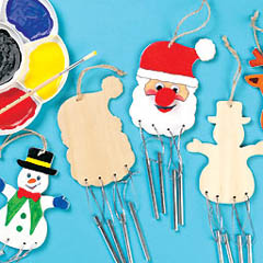 Design-a-Wooden Christmas Windchime