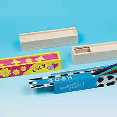 Design Your Own Wooden Pencil Boxes