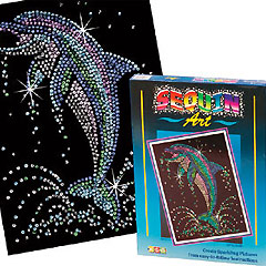 yellowmoon Dolphin Sequin Art