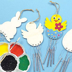 Easter Wooden Windchimes