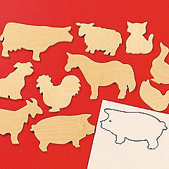 Farm Animal Wooden Templates