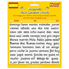 First Spanish Words Magnets