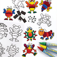 yellowmoon Glass Painting Wiggle-Eye Bug Magnets