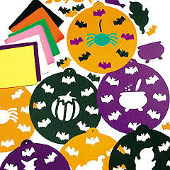 yellowmoon Halloween Stained Glass Decorations