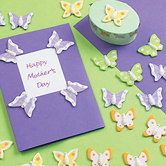 Mini Stick-on Wooden Butterflies