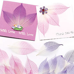 Scented Leaf Card Toppers