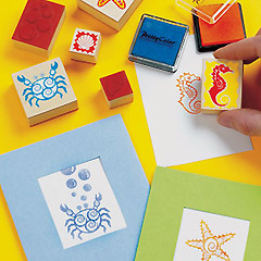 Seashore Wooden Stamp Set