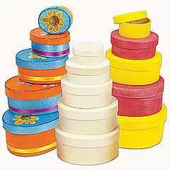 Set of 5 Wooden Boxes