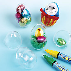 yellowmoon Transparent Plastic Eggs