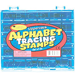 Upper Case Alphabet Tracing Stamps