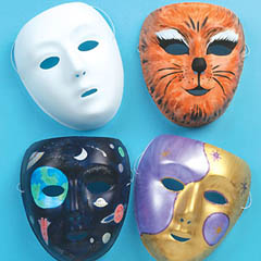 yellowmoon White Plastic Face Masks