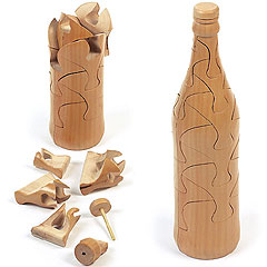 Wine Bottle Wooden Puzzle