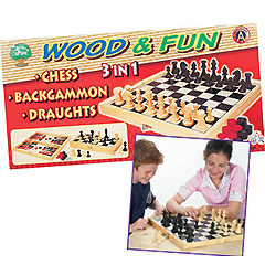 Wooden 3-in-1 Games Set
