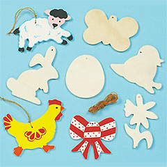 Wooden Easter Hanging Decorations
