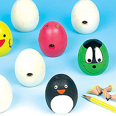 Wooden Egg-Head Sharpeners