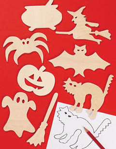 Wooden Halloween Templates