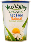 Yeo Valley Organic Fat Free Natural Bio Live Yogurt (500g)