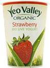 Organic Strawberry Bio Live Yogurt (500g)