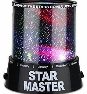 YKS The Fantastic Star Night Light Projector - Cast a Cosmic Projection & Coloured Light Sequences a