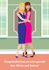 Female Wedding Couple