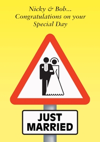 Wedding Sign Yellow