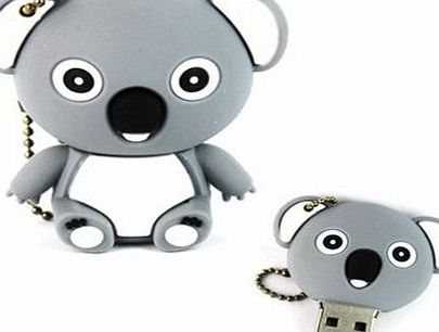 YooUSB 8GB Novelty Cartoon Cute Grey Blue Koala USB Flash Key Pen Drive Memory Stick Gift UK