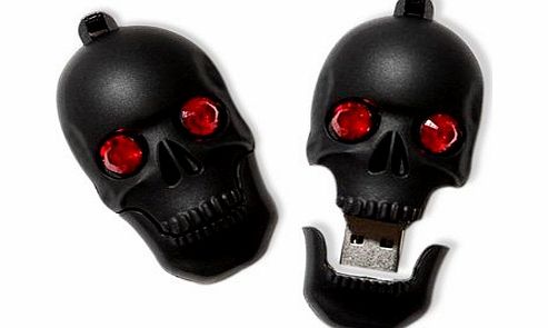 8GB Novelty Horror Skull Ruby USB Flash Key Pen Drive Memory Stick Gift UK