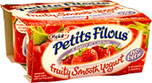 Yoplait Petits Filous Fruity Smooth Strawberry Yogurt (4x100g) Cheapest in ASDA and Ocado Today! On Offer