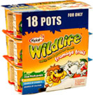 Yoplait Wildlife Strawberry, Raspberry and Peach Fromage Frais (18x45g)