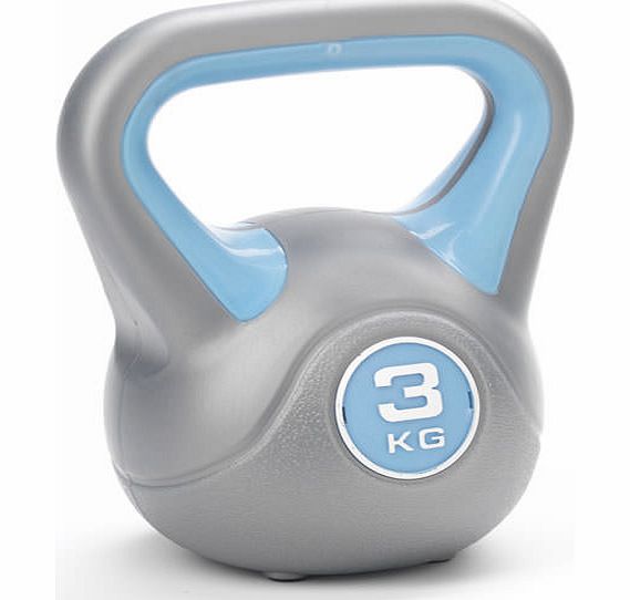 York 3KG Vinyl Kettlebell