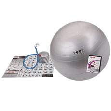 55cm Antiburst Gym Ball with DVD