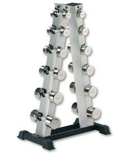 York A-Frame and Chrome Dumbbells