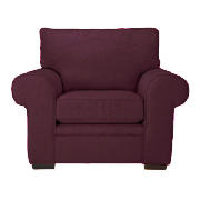 York armchair, mulberry