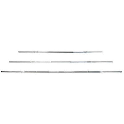 York Barbell Bars (with Spring Collars) (6ft 6and#39;and#39; Beefy Bar (150kg limit))