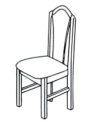 York Dining Chair - Upholstered Back