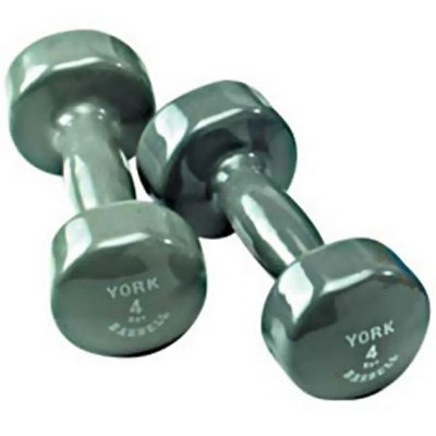 York Fitbell 4kg Grey (Single Dumbell)