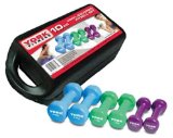 York Fitness York 10kg Vinyl Fitbell Kit in a Case