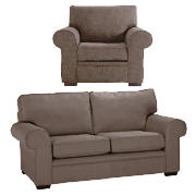 Large Sofa & Armchair, Mocha