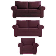 Large Sofa, Regular Sofa & Armchair, Mulberry