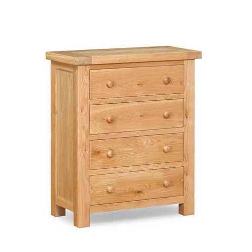 York Oak 4 Drawer Chest 592.007