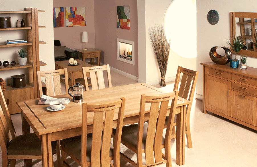 York Oak 5ft Extending Dining Table and 4 York review, compare prices