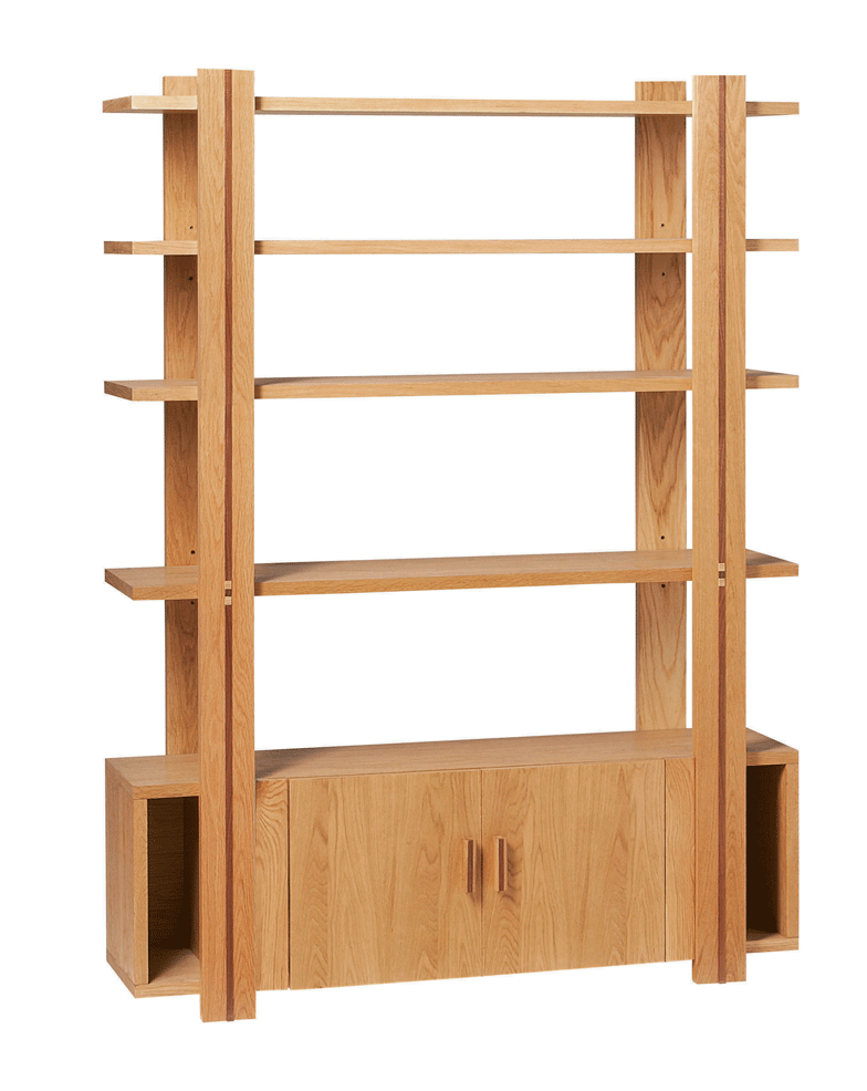 Oak Room Divider / Bookcase