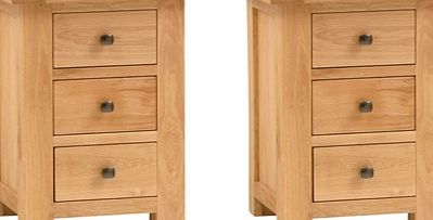 York Oak Set of 2 Bedside Tables 592.077