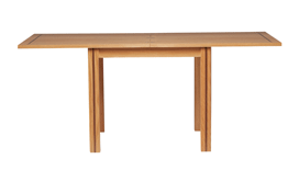 Oak Square Flip-Top Extending Table