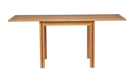 york Oak Square Flip-Top Extending Table