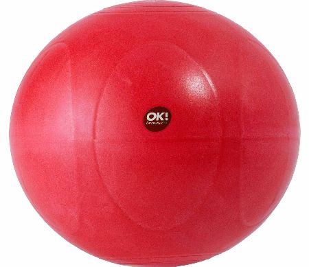 York OK! Famouslyfit Gym Ball 65cm Red