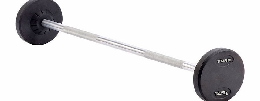 York Rubber Encased Pro Style Barbell 12.5kg