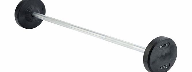 York Rubber Encased Pro Style Barbell 15kg
