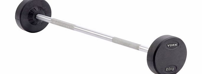 York Rubber Encased Pro Style Barbell 20kg